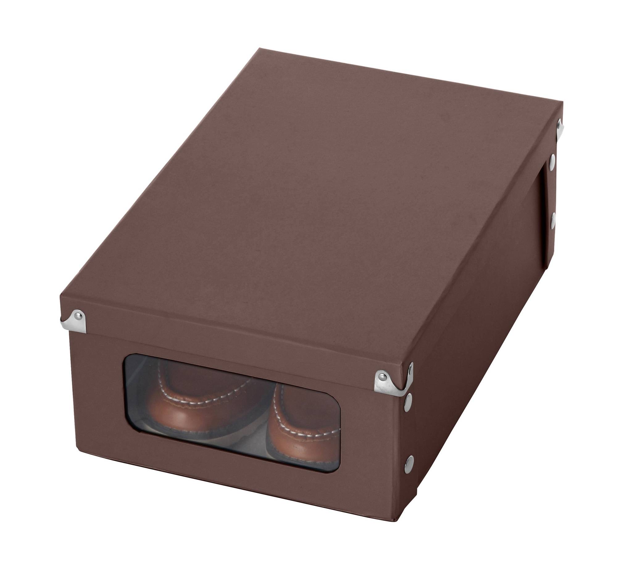 коробка для обуви коричневая